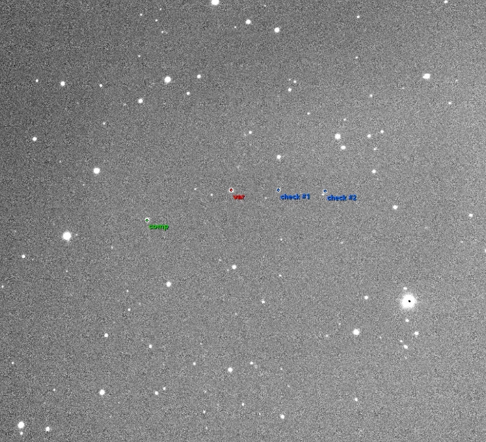Chart - V0342 UMa, JD 2461186.33347
