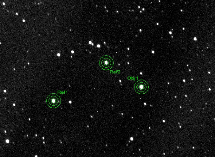 Chart - TrES-2, JD 2461206.37310
