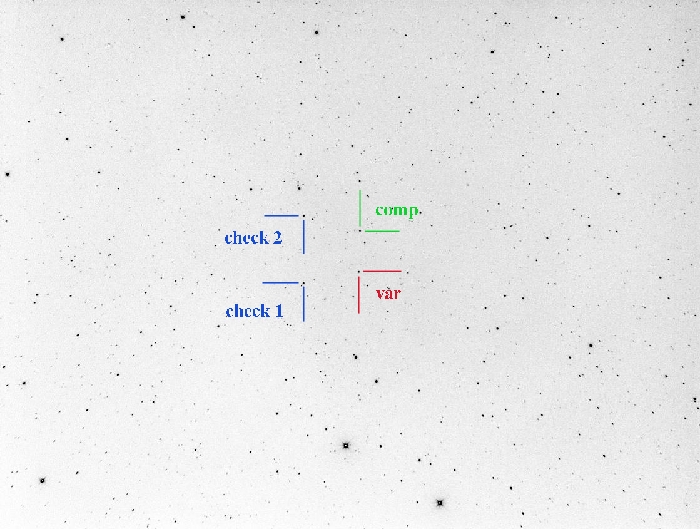 Chart - V0658 Lyr, JD 2458649.36642