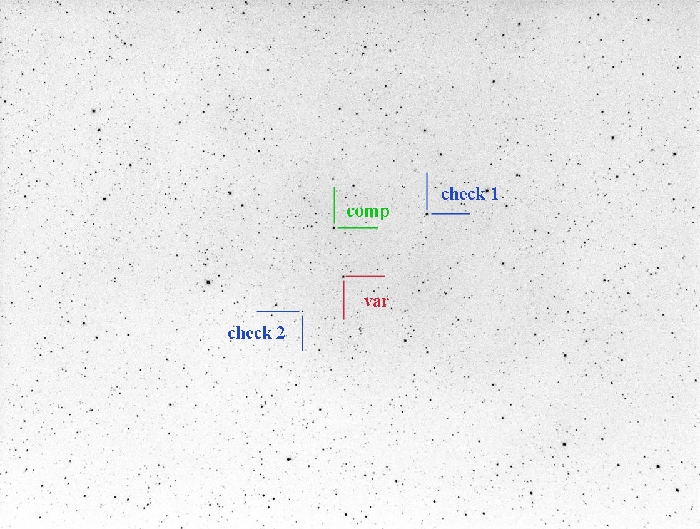 Chart - V0375 Cas, JD 2458947.30285