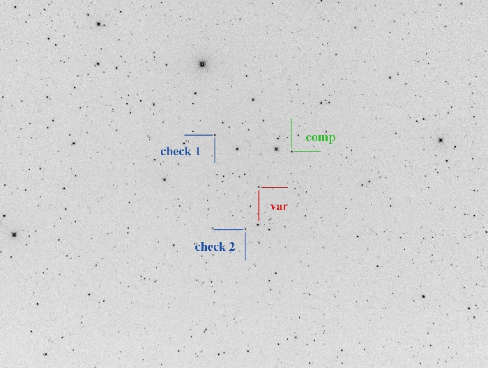 Chart - V1033 Her, JD 2458987.35084