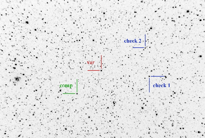 Chart - V0375 Cas, JD 2459115.26119