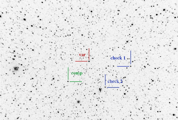 Chart - V0375 Cas, JD 2459115.26165