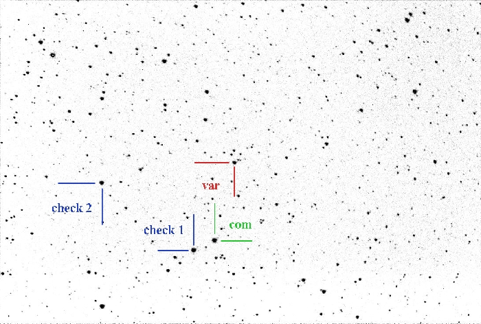 Chart - V0523 Cas, JD 2460215.26988