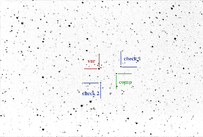 Chart - V0523 Cas, JD 2460215.27091