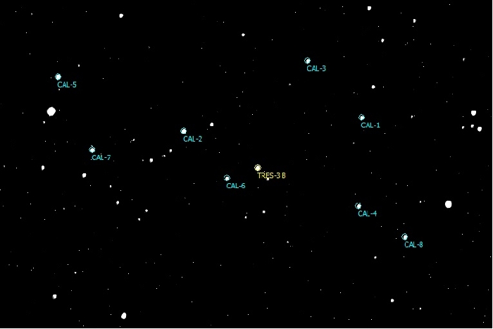 Chart - TrES-3, JD 2461218.35373