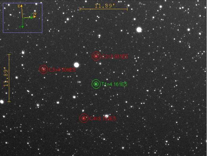 Chart - WASP-2, JD 2461229.35391
