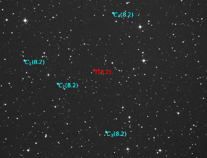 Chart - TrES-3, JD 2461235.33656