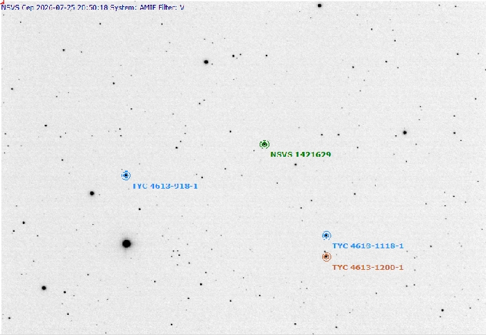 Chart - NSVS 1421629, JD 2461247.36826
