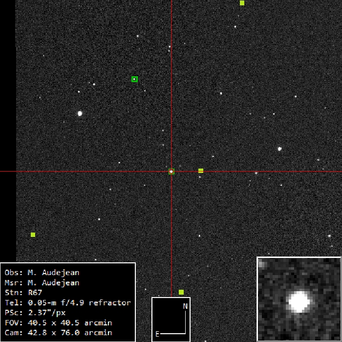 Chart - V0548 Dra, JD 2461254.50766
