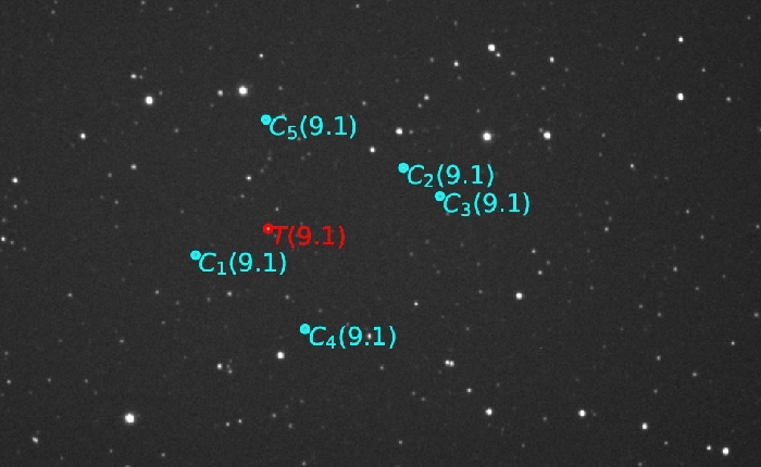 Chart - TrES-3, JD 2461248.34449