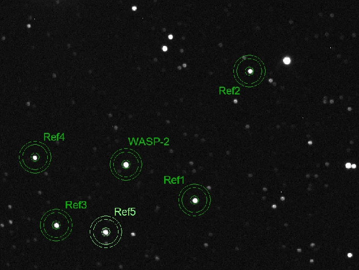 Chart - WASP-2, JD 2461257.35787