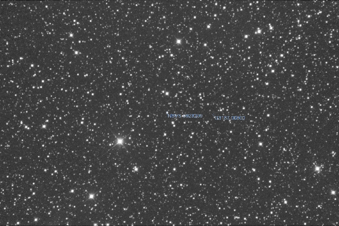 Chart - NSVS 5923209, JD 2461295.10932