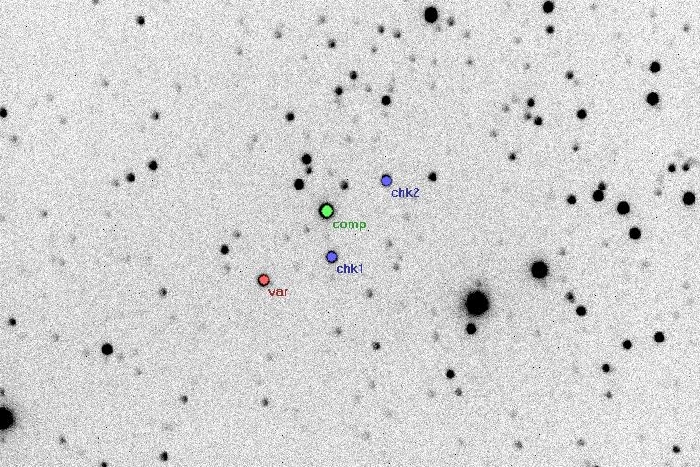 Chart - V2544 Cyg, JD 2456097.34043