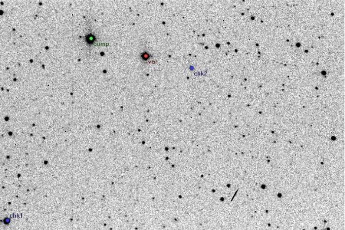 Chart - XZ Cep, JD 2453818.44098