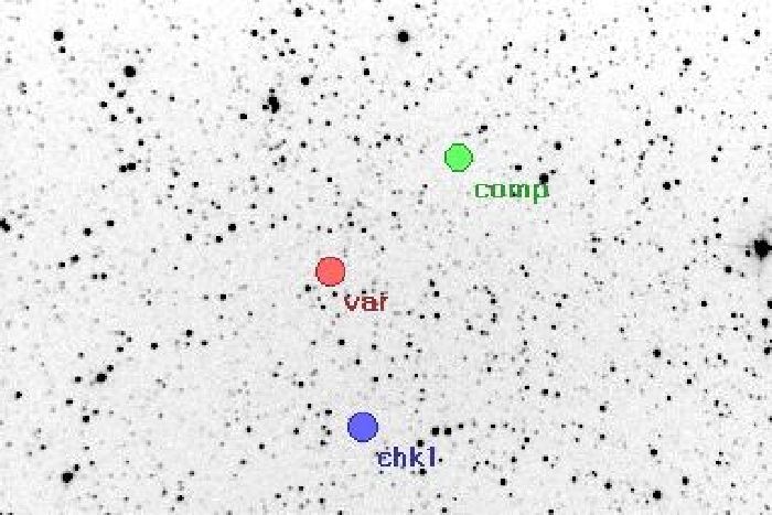 Chart - V0375 Cas, JD 2456219.30506