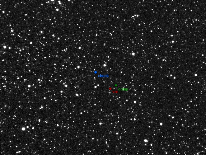 Chart - V0688 Aql, JD 2456222.21094