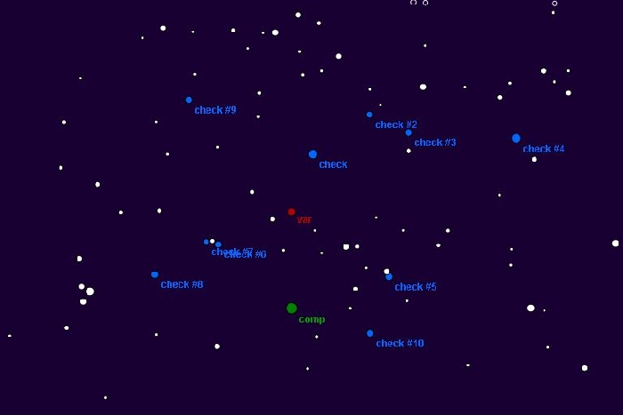 Chart - V0641 Aur, JD 2456267.33084