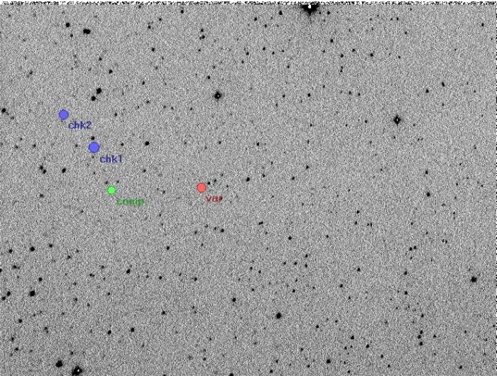 Chart - SV Tau, JD 2454489.20265