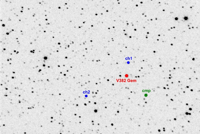 Chart - V0382 Gem, JD 2456354.23367