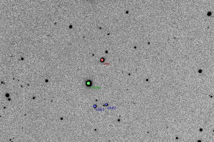 Chart - EQ Tau, JD 2454506.23227