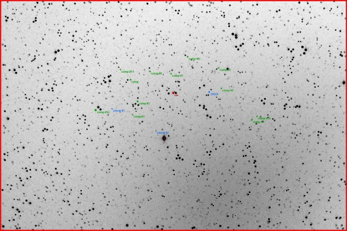 Chart - WASP-3, JD 2456463.39280