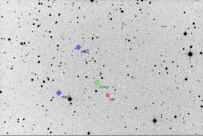 Chart - V2544 Cyg, JD 2456565.30327