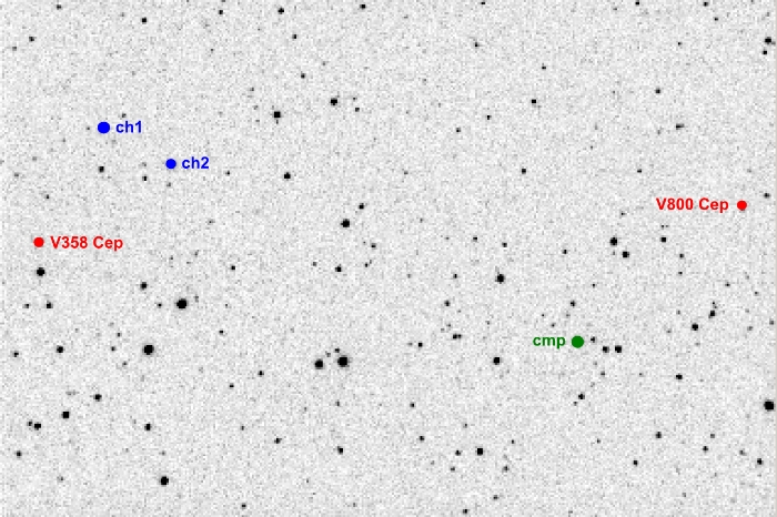 Chart - V0800 Cep, JD 2456569.23160