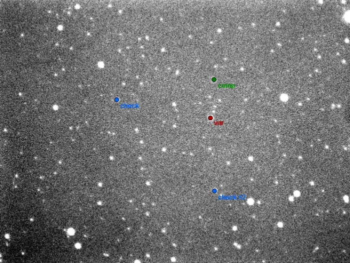 Chart - SV Tau, JD 2456671.25995