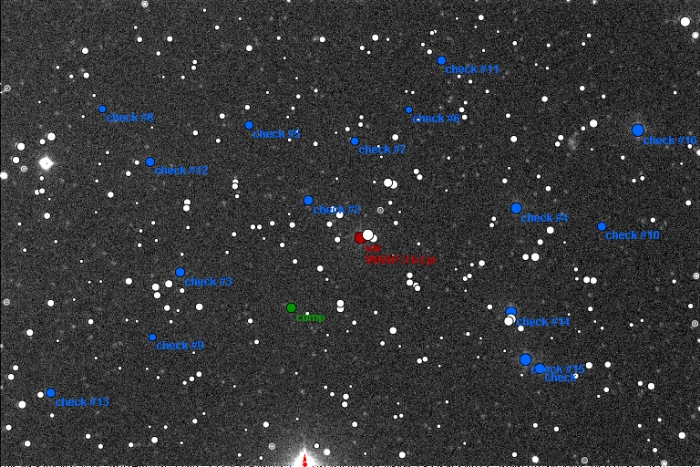 Chart - WASP-3, JD 2456727.50321