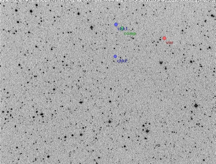 Chart - V2545 Cyg, JD 2454646.37632