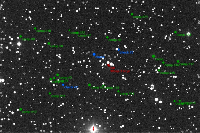 Chart - WASP-3, JD 2456727.50634