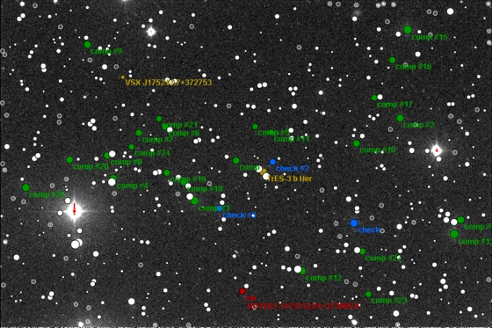 Chart - V1435 Her, JD 2456803.34241
