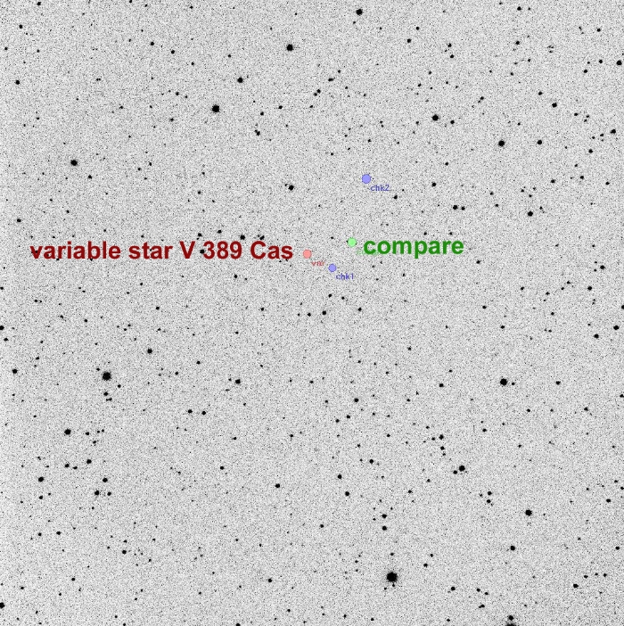 Chart - V0389 Cas, JD 2456985.39671