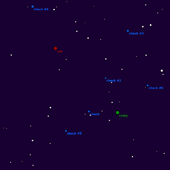 Chart - V0471 Tau, JD 2456992.33633