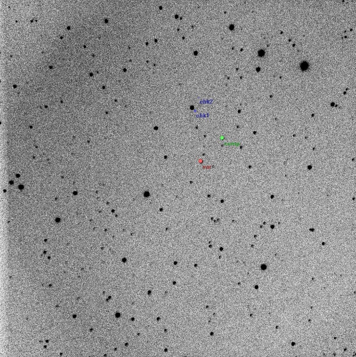 Chart - V0606 Dra, JD 2457142.29931