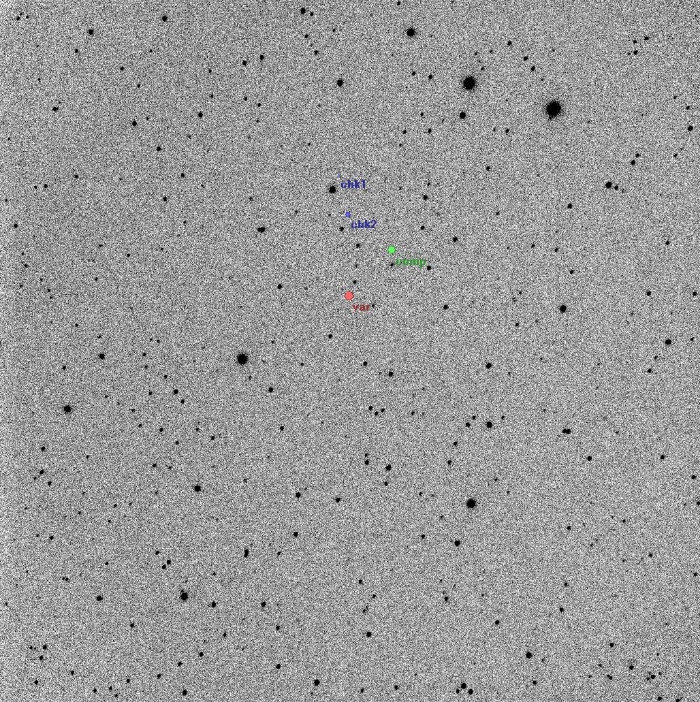 Chart - V0606 Dra, JD 2457150.32889
