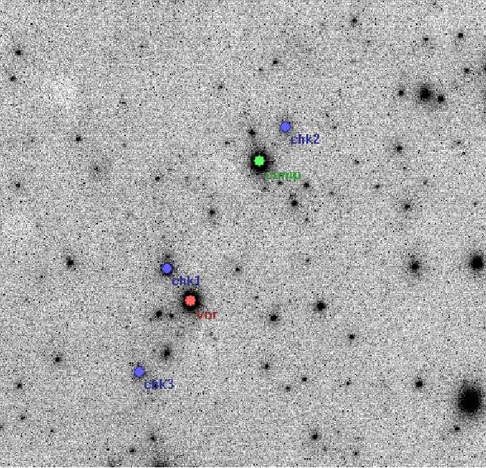 Chart - V0781 Tau, JD 2454751.41355