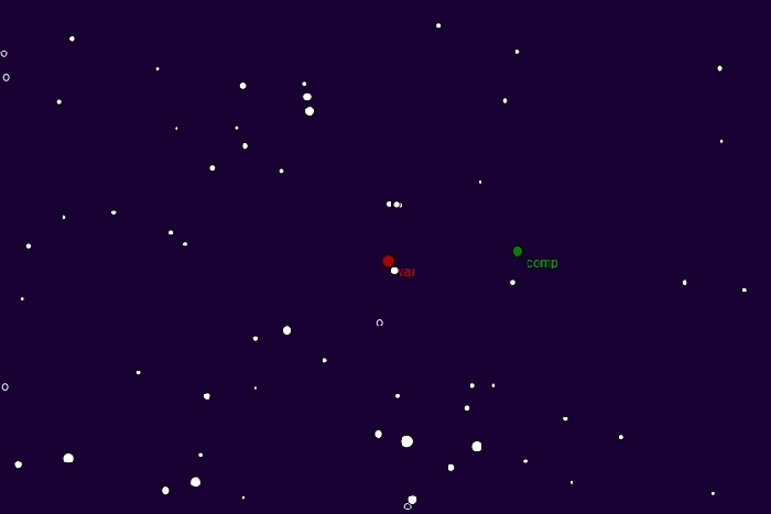 Chart - CW Cas, JD 2457264.34942