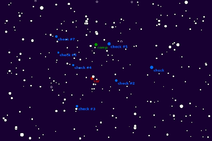 Chart - CW Cas, JD 2457246.52104