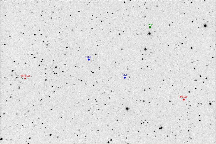 Chart - V0376 Lyr, JD 2457210.34141