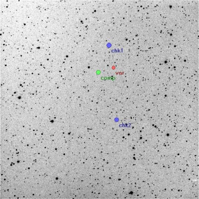 Chart - V0555 Aur, JD 2457380.30366