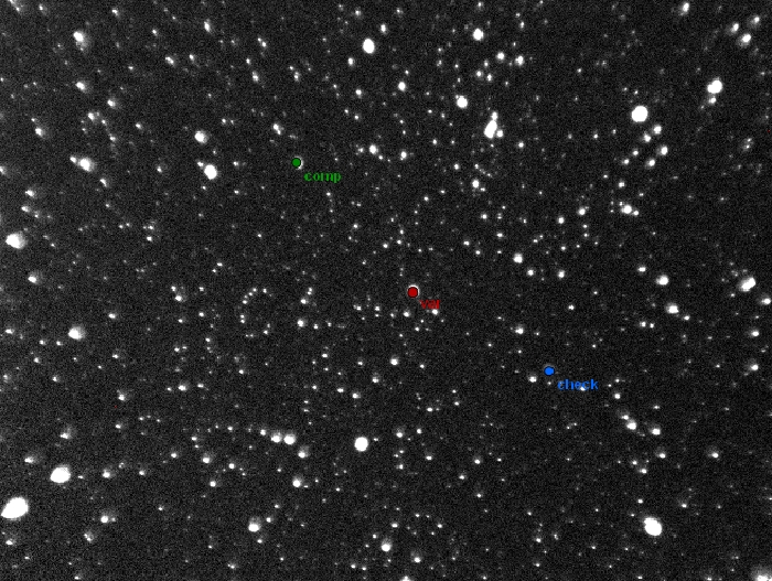 Chart - V0375 Cas, JD 2457576.34361