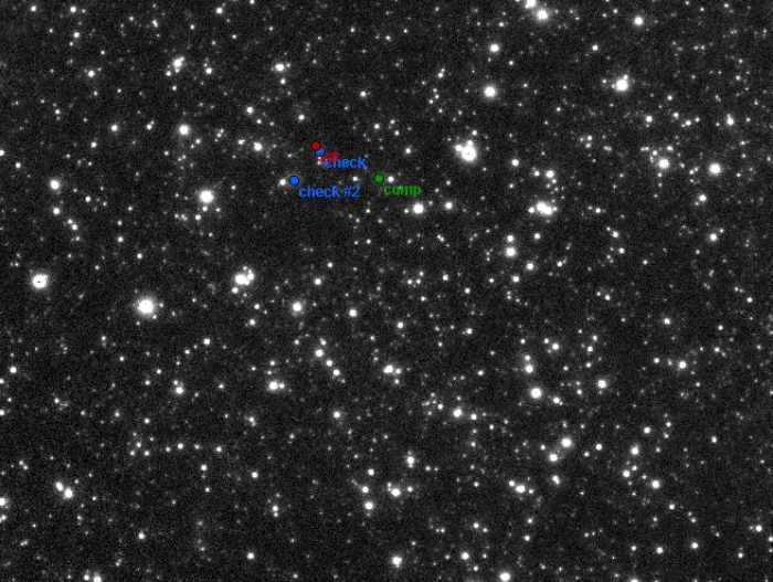 Chart - V2545 Cyg, JD 2457575.37404
