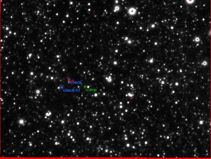 Chart - V2545 Cyg, JD 2457576.36982