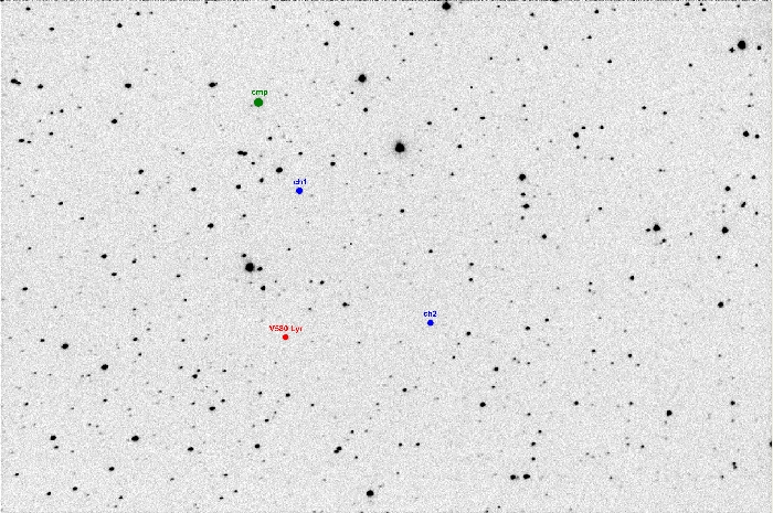 Chart - V0580 Lyr, JD 2457590.37506