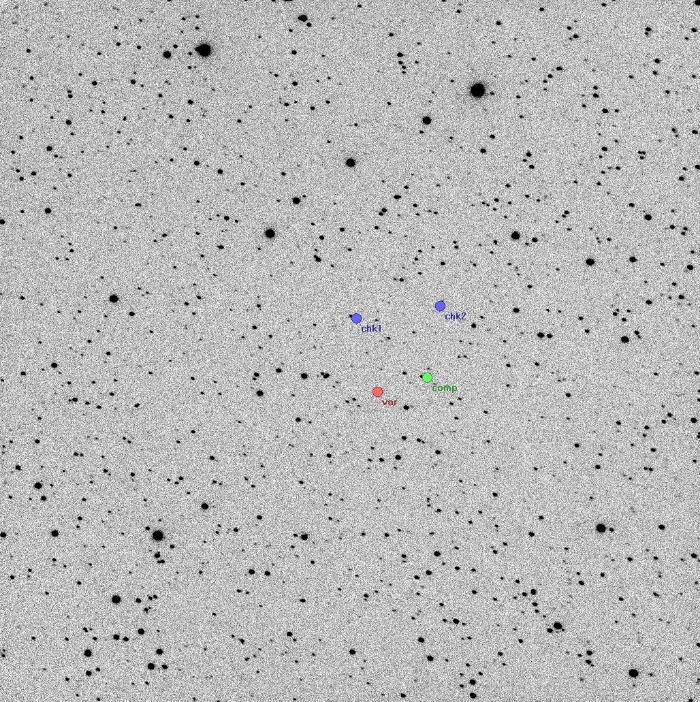 Chart - V0389 Cas, JD 2457776.26103