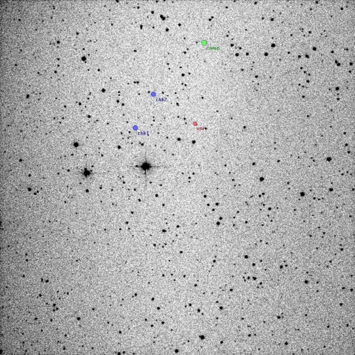 Chart - V0535 Aur, JD 2454926.30925