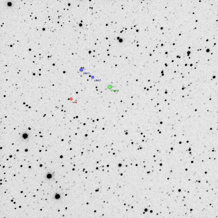 Chart - V0574 Lyr, JD 2457891.38145