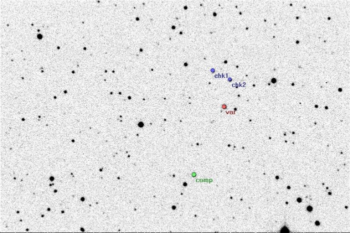 Chart - KW Peg, JD 2457981.44160